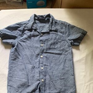 Janie and Jack Blue Button Down Shirt